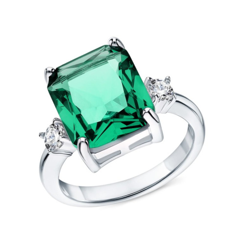 Серебряное кольцо с фианитами