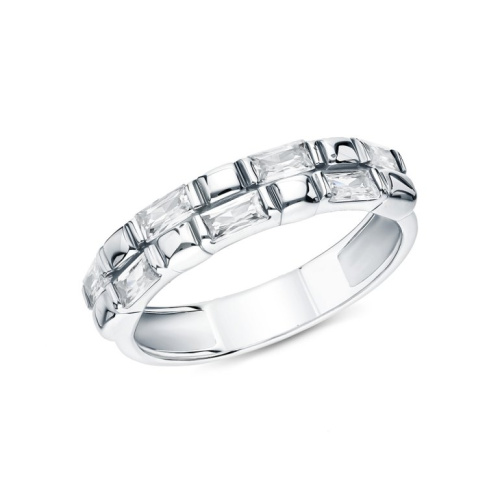 Серебряное кольцо с фианитами