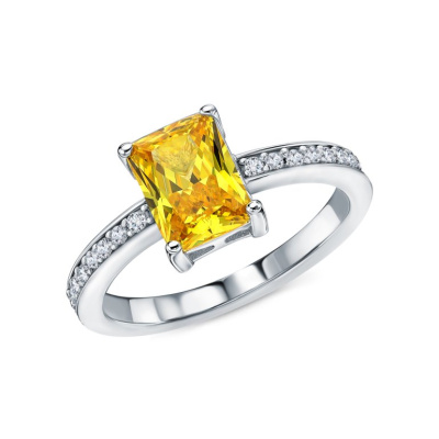 Серебряное кольцо с фианитами