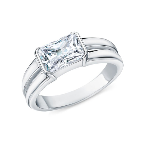 Серебряное кольцо с фианитами