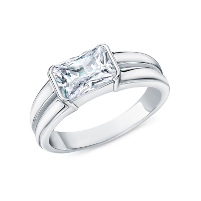 Серебряное кольцо с фианитами