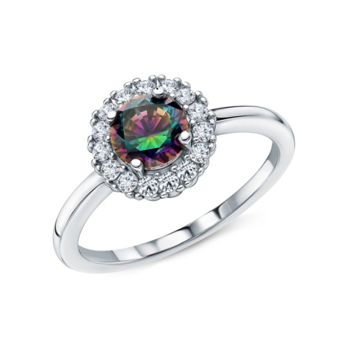 Серебряное кольцо с фианитами