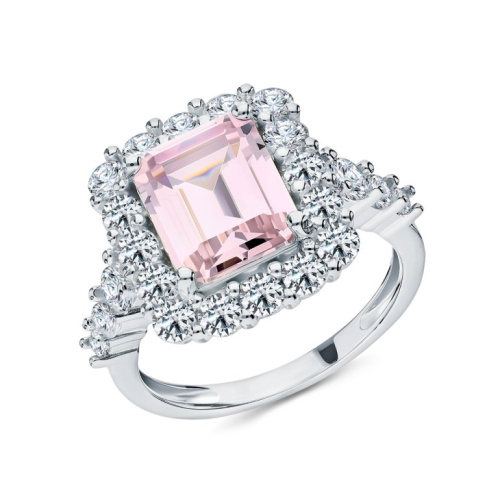 Серебряное кольцо с фианитами