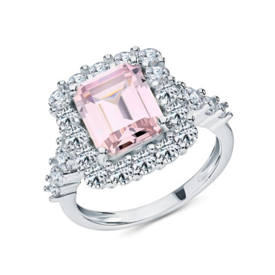 Серебряное кольцо с фианитами