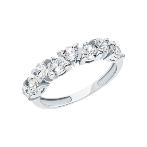 Серебряное кольцо с фианитами