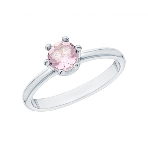 Серебряное кольцо с эмалью и фианитами