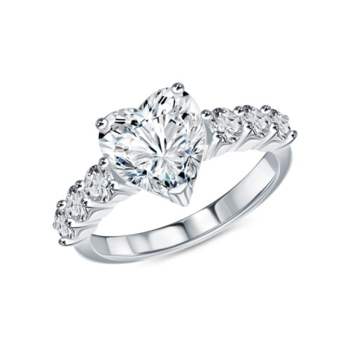 Серебряное кольцо с фианитами