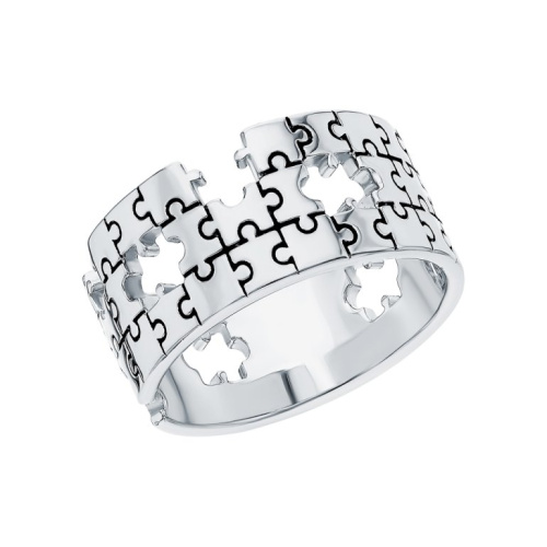 Серебряное кольцо с эмалью