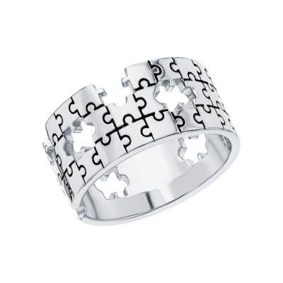 Серебряное кольцо с эмалью