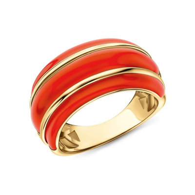 Серебряное кольцо с эмалью