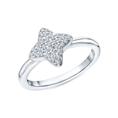 Серебряное кольцо с фианитами