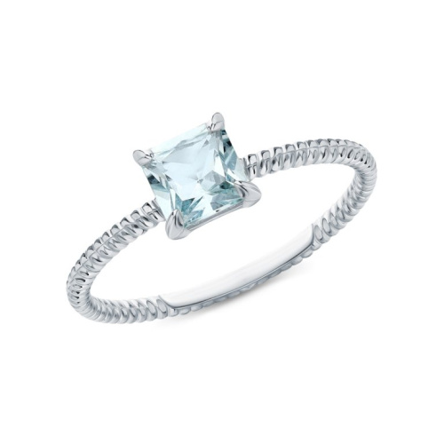 Серебряное кольцо с топазами природными