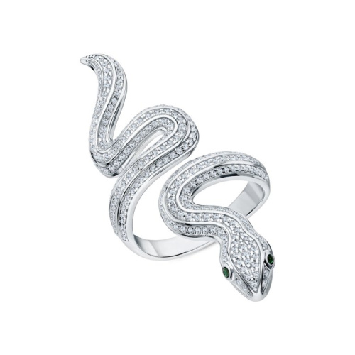 Серебряное кольцо с фианитами