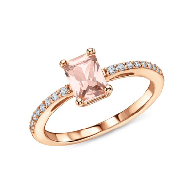 Серебряное кольцо с фианитами