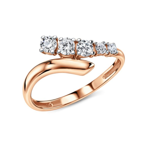 Серебряное кольцо с фианитами