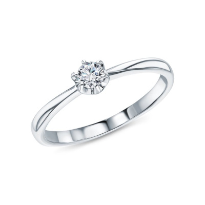 Золотое кольцо с бриллиантами природными