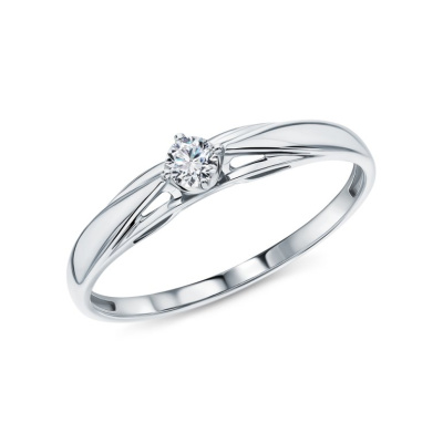 Золотое кольцо с бриллиантами природными