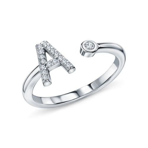 Серебряное кольцо с фианитами