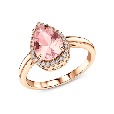 Серебряное кольцо с фианитами