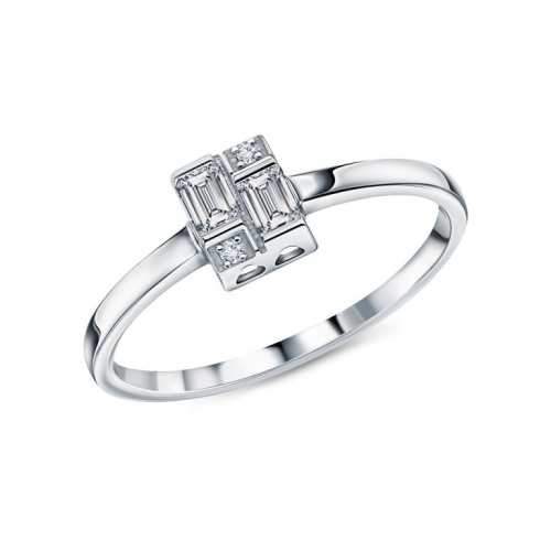 Золотое кольцо с бриллиантами природными