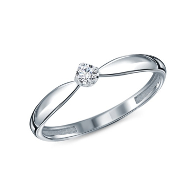 Золотое кольцо с бриллиантами природными