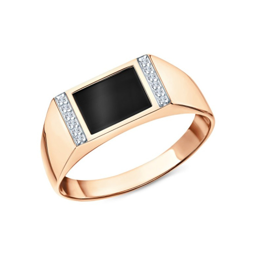 Золотое кольцо с фианитами