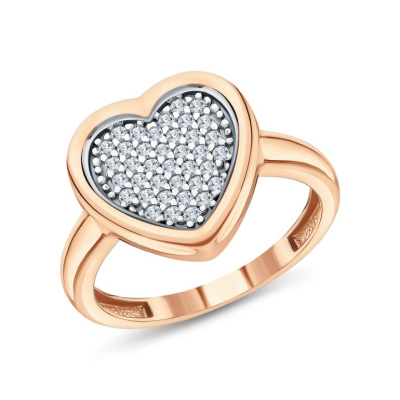 Серебряное кольцо с фианитами