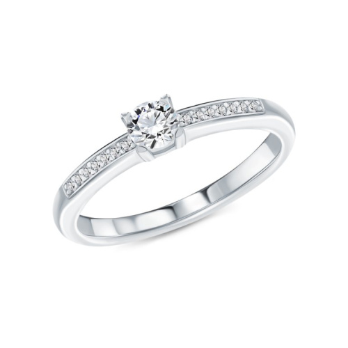 Серебряное кольцо с фианитами