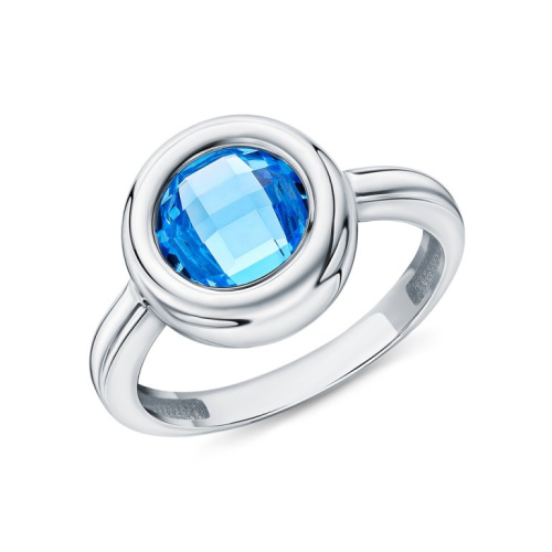 Серебряное кольцо с ситаллами