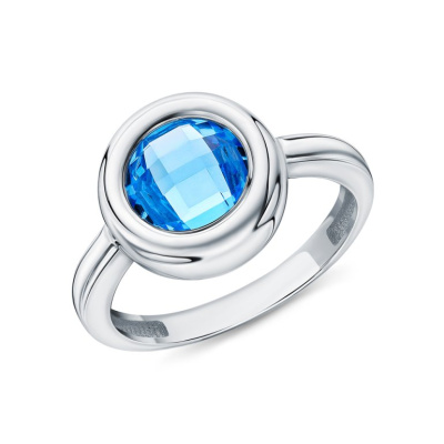 Серебряное кольцо с ситаллами