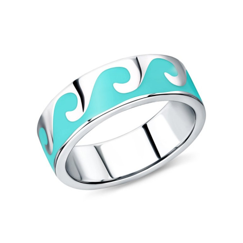 Серебряное кольцо с эмалью