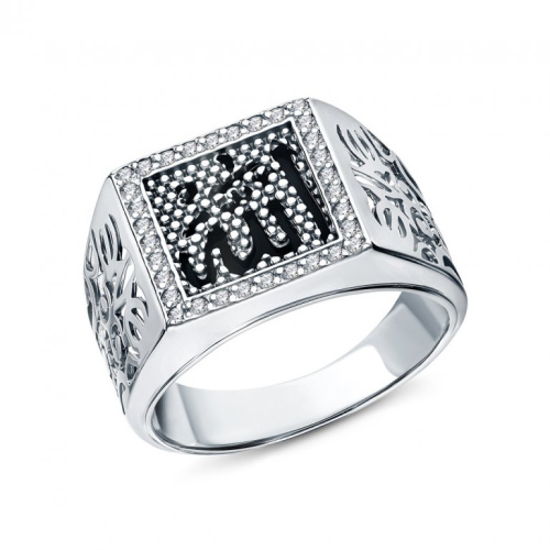 Серебряное кольцо "Мусульманское"