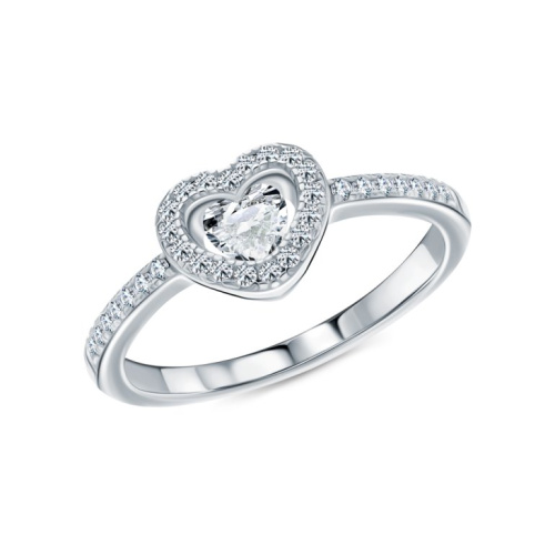 Серебряное кольцо с фианитами