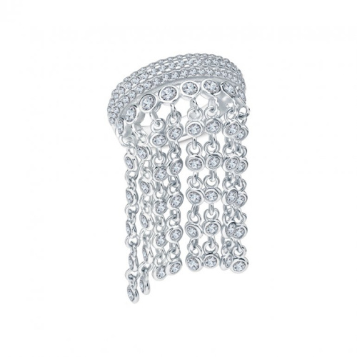 Серебряное кольцо с фианитами