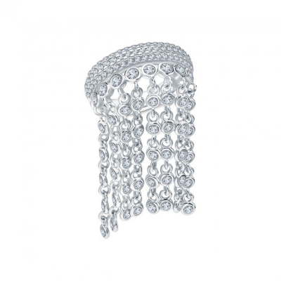 Серебряное кольцо с фианитами