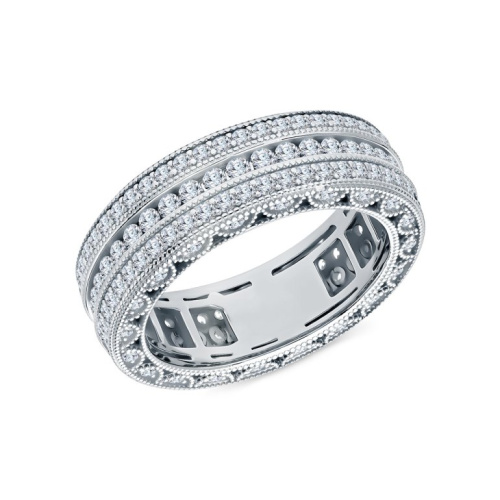 Серебряное кольцо с фианитами