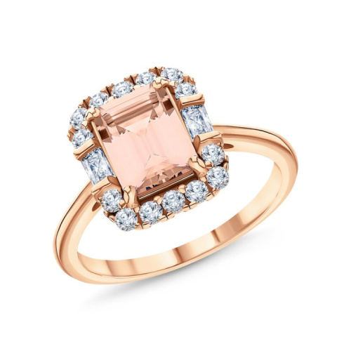 Серебряное кольцо с фианитами