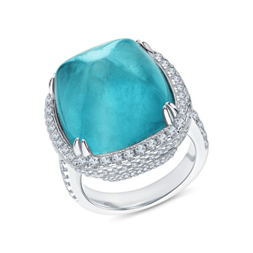 Серебряное кольцо с фианитами