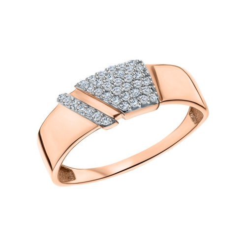 Золотое кольцо с фианитами