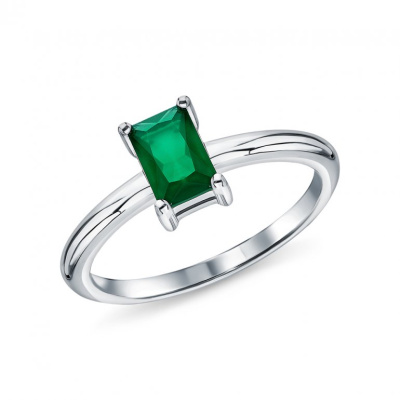 Серебряное кольцо с агатами природными