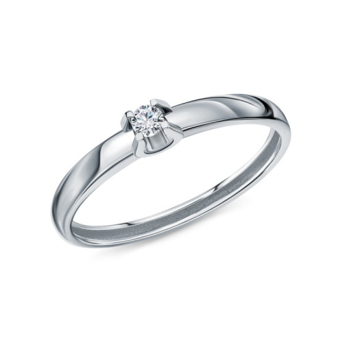 Платиновое кольцо с бриллиантами природными