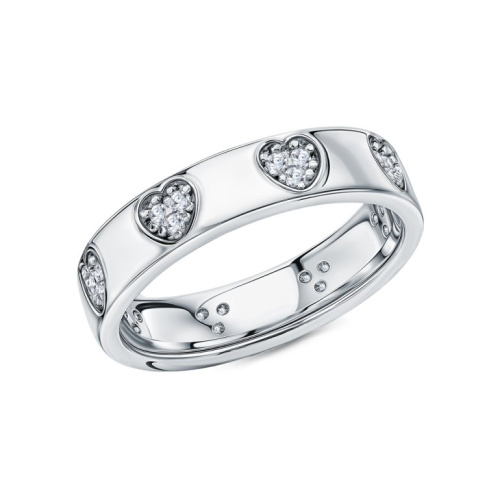 Серебряное кольцо с фианитами