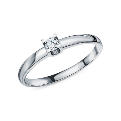 Платиновое кольцо с бриллиантами природными