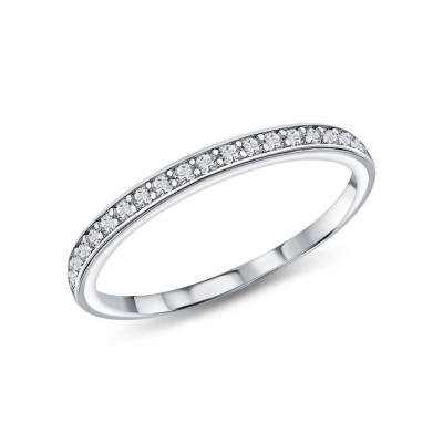 Серебряное кольцо с фианитами