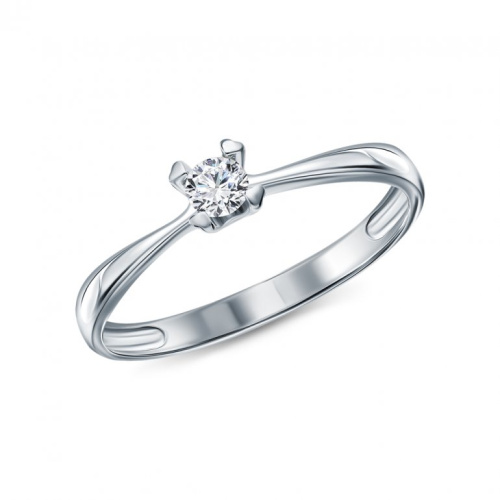 Золотое кольцо с бриллиантами природными