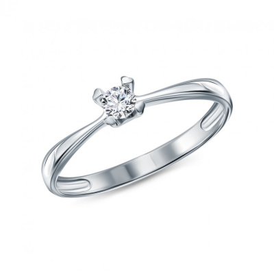 Золотое кольцо с бриллиантами природными