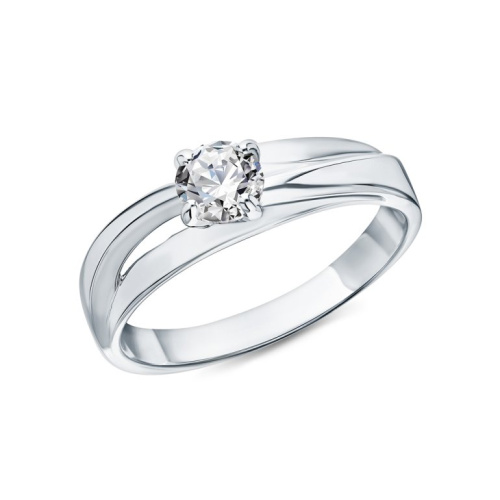 Серебряное кольцо с фианитом