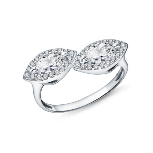 Серебряное кольцо с фианитами