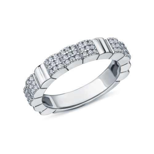 Серебряное кольцо с фианитами