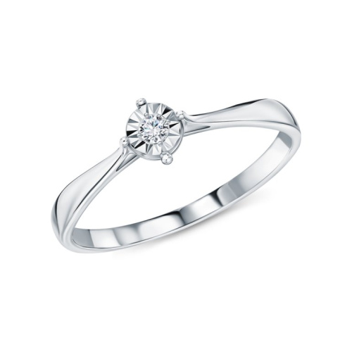 Золотое кольцо с бриллиантами природными